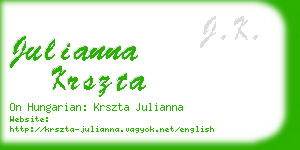 julianna krszta business card